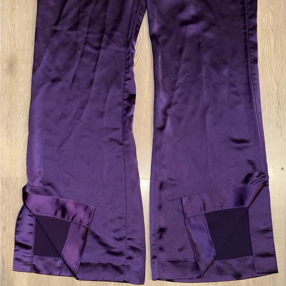 Jason Wu Deep Purple Satin Trousers - Picture 3 of 7